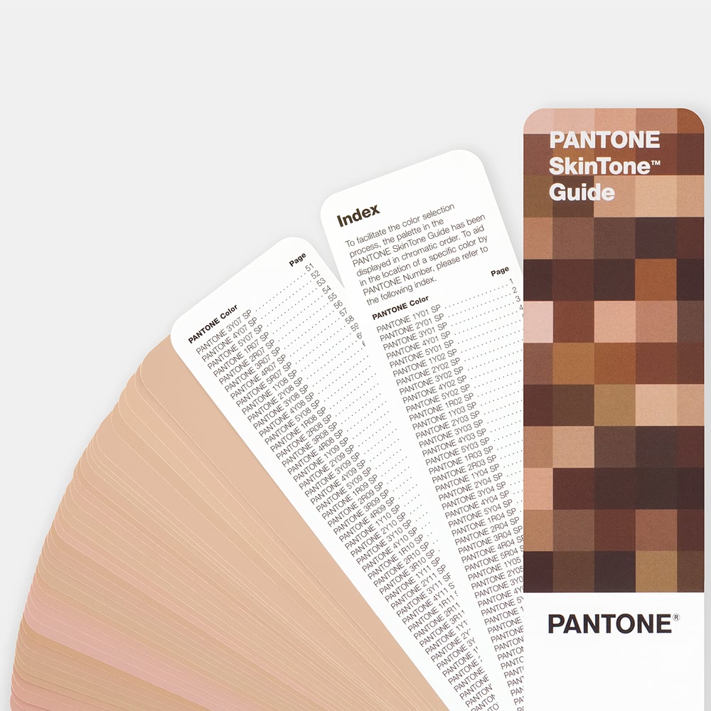 pantone彩通(潘通色卡)皮肤色卡指南 国际标准皮肤颜色指南色卡 肤色
