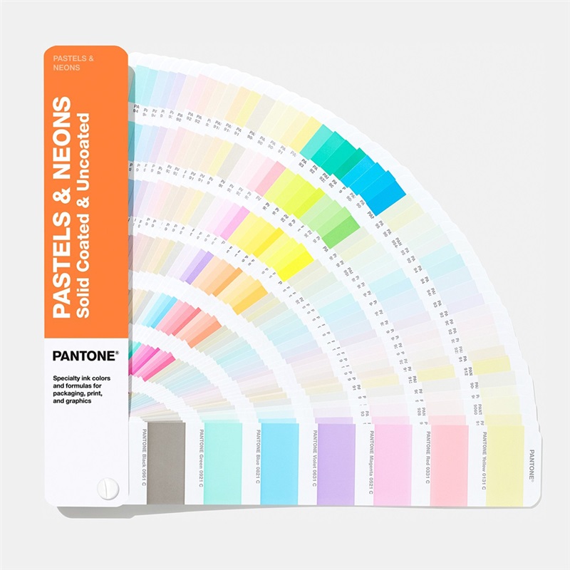 彩通粉彩色卡 霓虹色卡 光面铜版纸 胶版纸 Pantone Pastels Neons Coated Uncoatedgg1504a 千通彩色彩管理官网