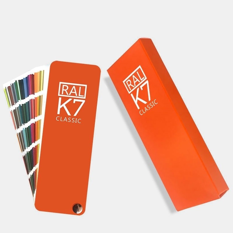 ral k7色卡是工業應用中適用範圍較廣的一款色彩工具,整本以扇形樣 