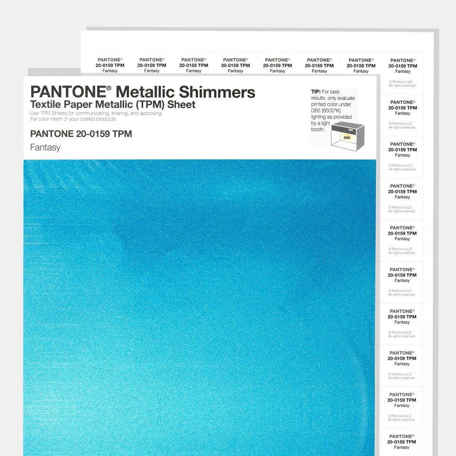 PANTONE（彩通）闪光金属色 TPM色卡单页