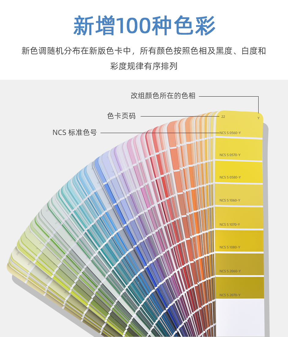 NCS色卡色彩设计工具扇形版NCS INDEX 2050