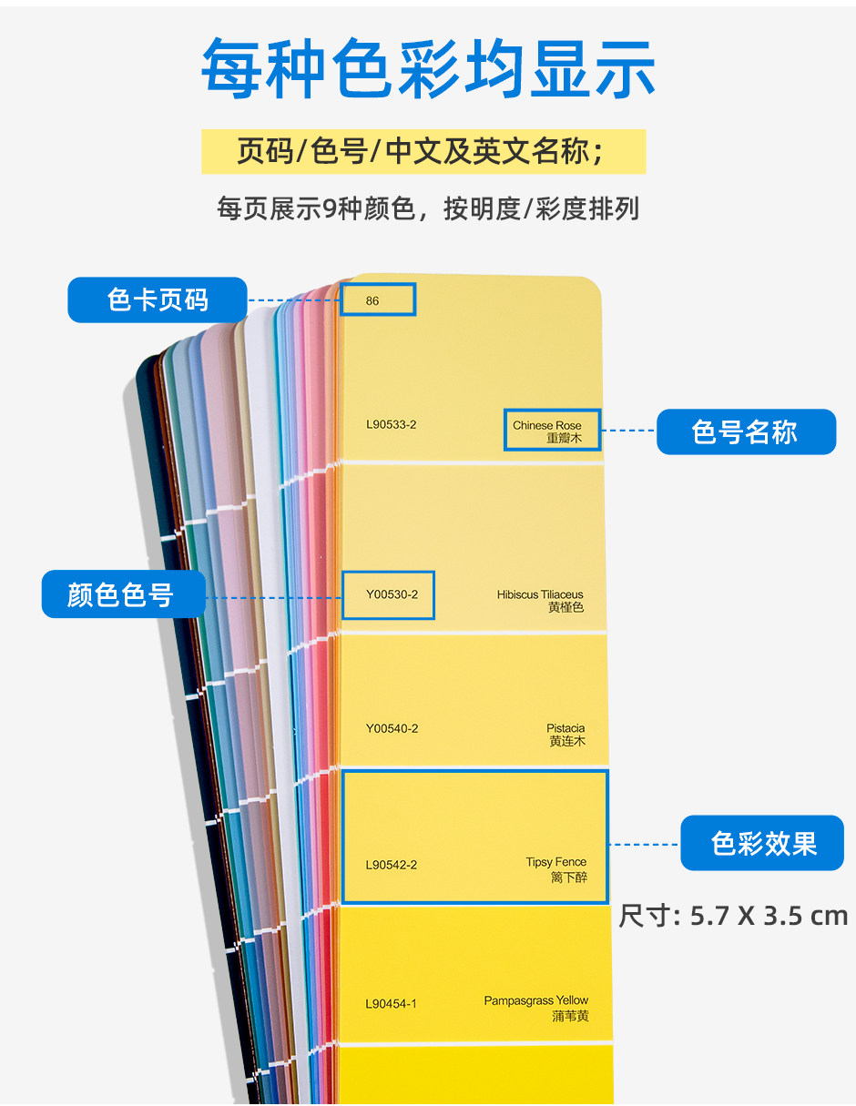 三棵树美好生活千色卡/国漆国色2000